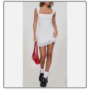 Princess Polly White Lanchester, Mini Dress
